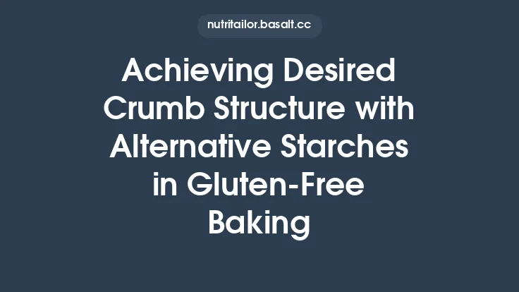Achieving Desired Crumb Structure with Alternative Starches in Gluten‑Free Baking Thumbnail