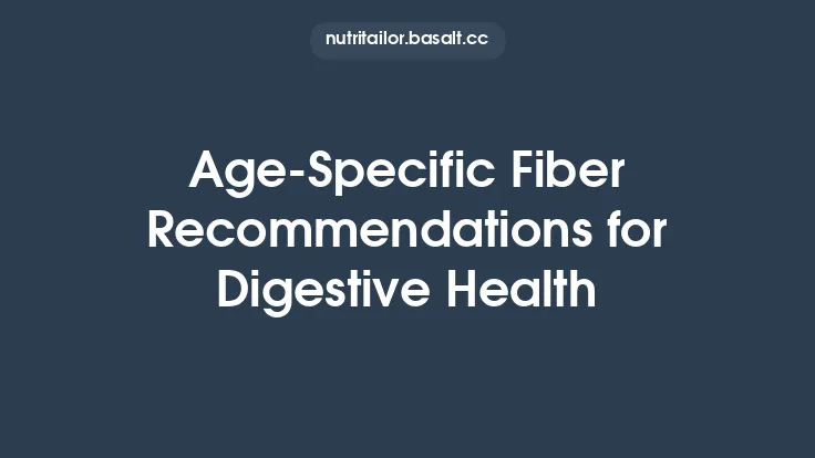 Age‑Specific Fiber Recommendations for Digestive Health Thumbnail