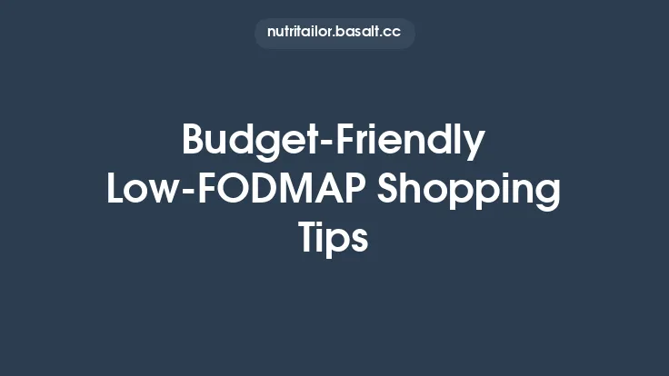 Budget‑Friendly Low‑FODMAP Shopping Tips Thumbnail