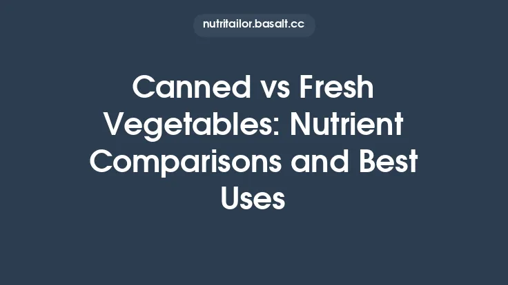 Canned vs Fresh Vegetables: Nutrient Comparisons and Best Uses Thumbnail