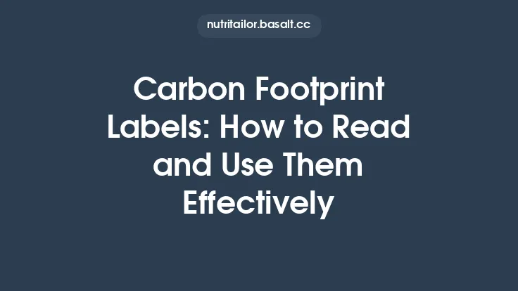 Carbon Footprint Labels: How to Read and Use Them Effectively Thumbnail