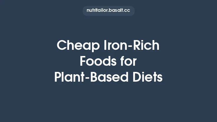 Cheap Iron‑Rich Foods for Plant‑Based Diets Thumbnail