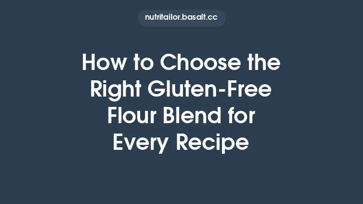 How to Choose the Right Gluten‑Free Flour Blend for Every Recipe Thumbnail