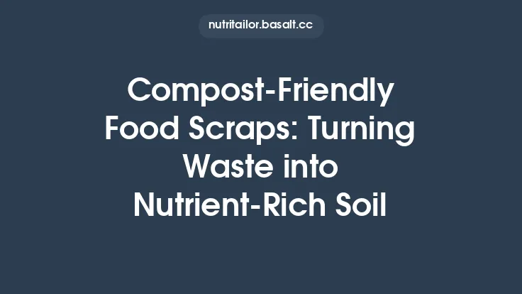 Compost‑Friendly Food Scraps: Turning Waste into Nutrient‑Rich Soil Thumbnail