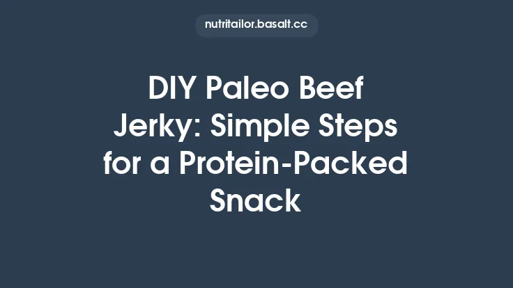 DIY Paleo Beef Jerky: Simple Steps for a Protein‑Packed Snack Thumbnail