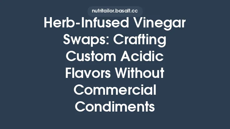 Herb‑Infused Vinegar Swaps: Crafting Custom Acidic Flavors Without Commercial Condiments Thumbnail