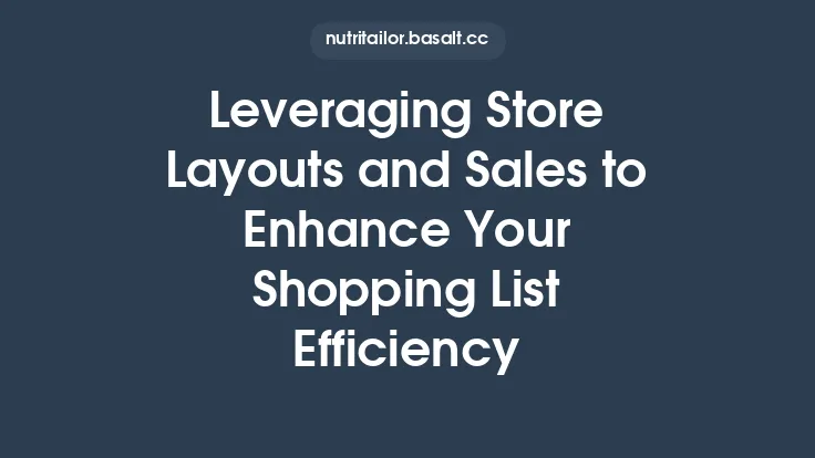 Leveraging Store Layouts and Sales to Enhance Your Shopping List Efficiency Thumbnail