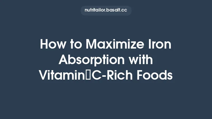 How to Maximize Iron Absorption with Vitamin C‑Rich Foods Thumbnail