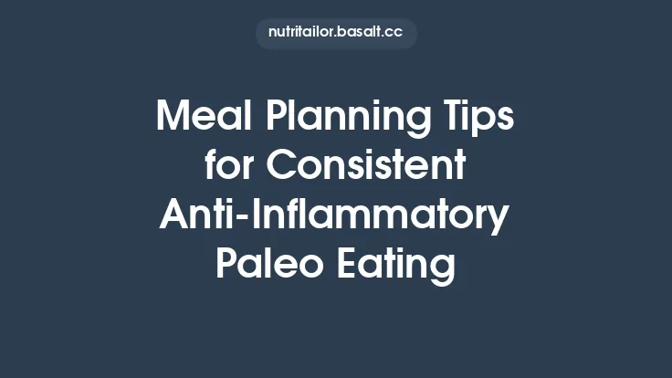 Meal Planning Tips for Consistent Anti-Inflammatory Paleo Eating Thumbnail