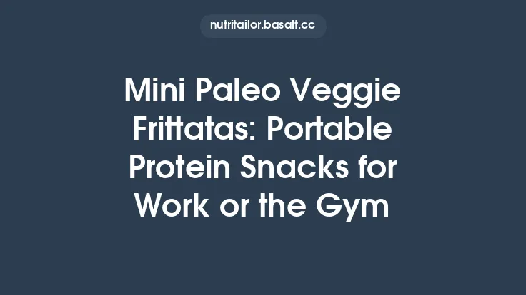 Mini Paleo Veggie Frittatas: Portable Protein Snacks for Work or the Gym Thumbnail