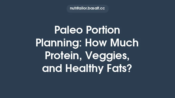 Paleo Portion Planning: How Much Protein, Veggies, and Healthy Fats? Thumbnail