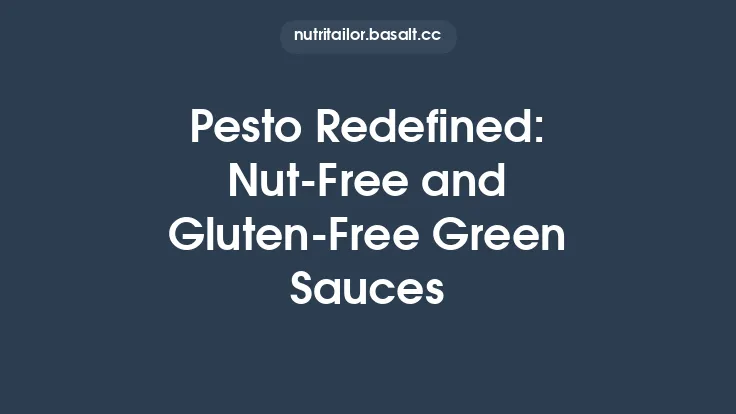 Pesto Redefined: Nut‑Free and Gluten‑Free Green Sauces Thumbnail