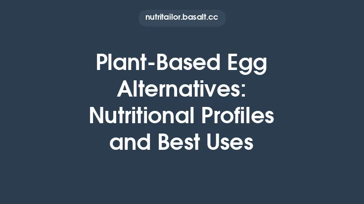 Plant‑Based Egg Alternatives: Nutritional Profiles and Best Uses Thumbnail