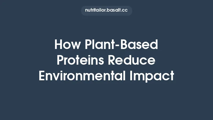 How Plant‑Based Proteins Reduce Environmental Impact Thumbnail