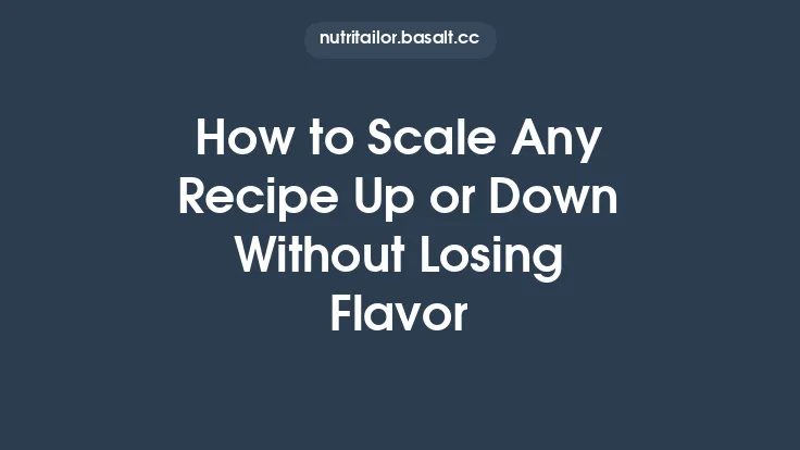 How to Scale Any Recipe Up or Down Without Losing Flavor Thumbnail