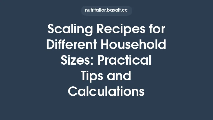 Scaling Recipes for Different Household Sizes: Practical Tips and Calculations Thumbnail
