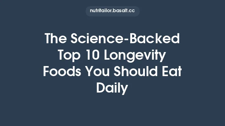 The Science-Backed Top 10 Longevity Foods You Should Eat Daily Thumbnail