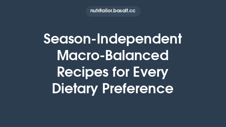 Season‑Independent Macro‑Balanced Recipes for Every Dietary Preference Thumbnail