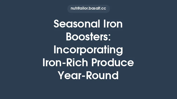 Seasonal Iron Boosters: Incorporating Iron‑Rich Produce Year‑Round Thumbnail