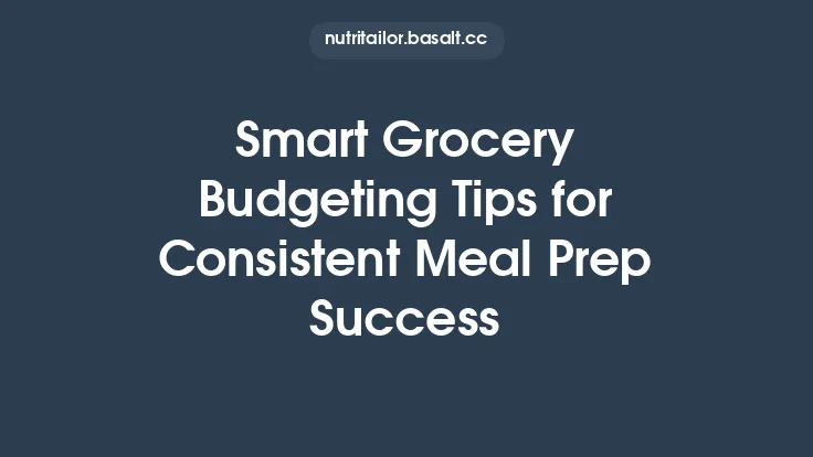 Smart Grocery Budgeting Tips for Consistent Meal Prep Success Thumbnail