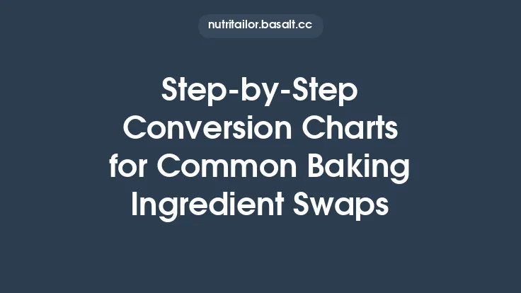 Step‑by‑Step Conversion Charts for Common Baking Ingredient Swaps Thumbnail