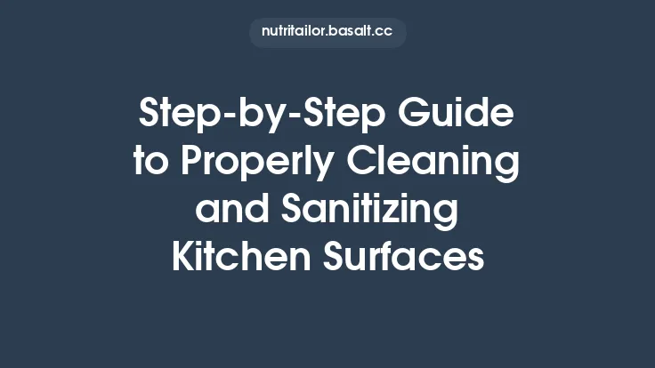 Step‑by‑Step Guide to Properly Cleaning and Sanitizing Kitchen Surfaces Thumbnail