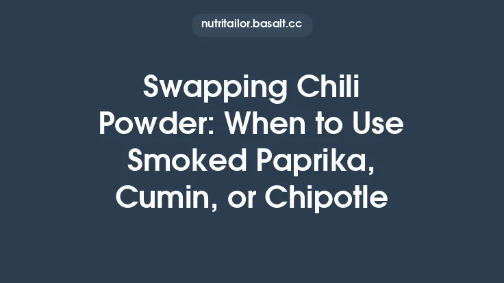 Swapping Chili Powder: When to Use Smoked Paprika, Cumin, or Chipotle Thumbnail