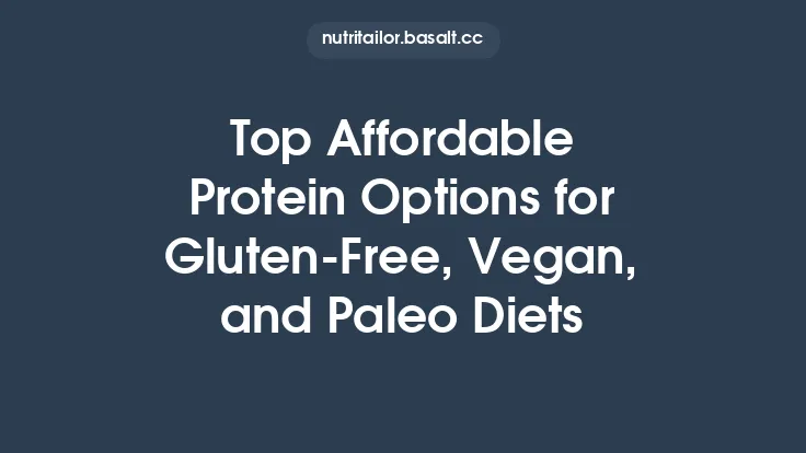 Top Affordable Protein Options for Gluten‑Free, Vegan, and Paleo Diets Thumbnail