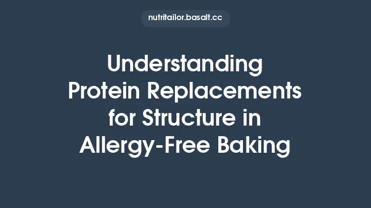 Understanding Protein Replacements for Structure in Allergy‑Free Baking Thumbnail