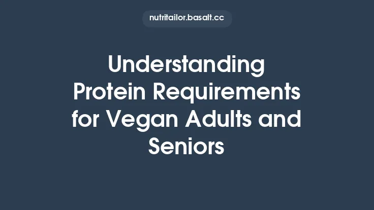 Understanding Protein Requirements for Vegan Adults and Seniors Thumbnail