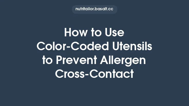 How to Use Color‑Coded Utensils to Prevent Allergen Cross‑Contact Thumbnail