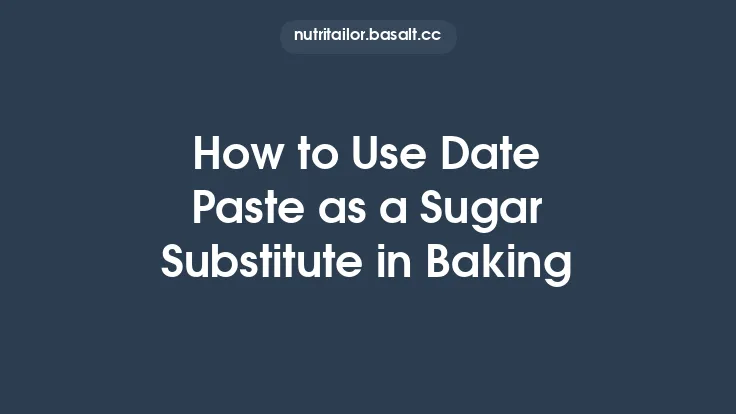 How to Use Date Paste as a Sugar Substitute in Baking Thumbnail
